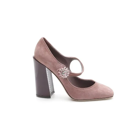 Pink Leather Dolce & Gabbana Heels