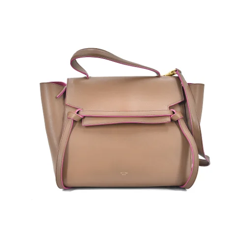 Brown Leather Celine Shoulder Bag