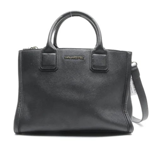 Black Leather Karl Lagerfeld Handbag