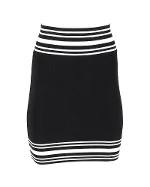 Black Fabric Balmain Skirt