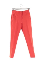 Red Polyester Victoria Beckham Pants
