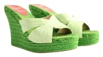 Green Fabric Christian Louboutin Espadrilles