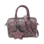 Purple Cotton Coach Handbag