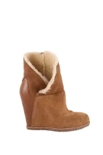 Beige Leather UGG Boots