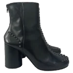 Black Leather Maison Margiela Boots