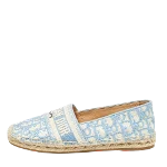 Blue Canvas Dior Espadrilles