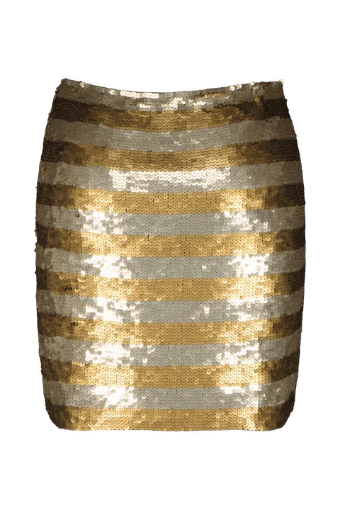 Gold Fabric Max Mara Skirt