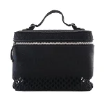 Black Canvas Dior Vanity Bag