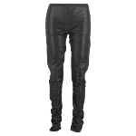 Black Leather Rick Owens Pants