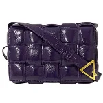 Purple Leather Bottega Veneta Padded Cassette Bag