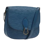 Blue Leather Louis Vuitton Saint Cloud