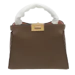 Brown Leather Fendi Peekaboo