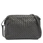 Grey Leather Bottega Veneta Crossbody Bag