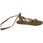 Nude Leather Ancient Greek Sandals