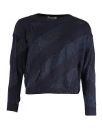 Navy Fabric Sandro Sweater