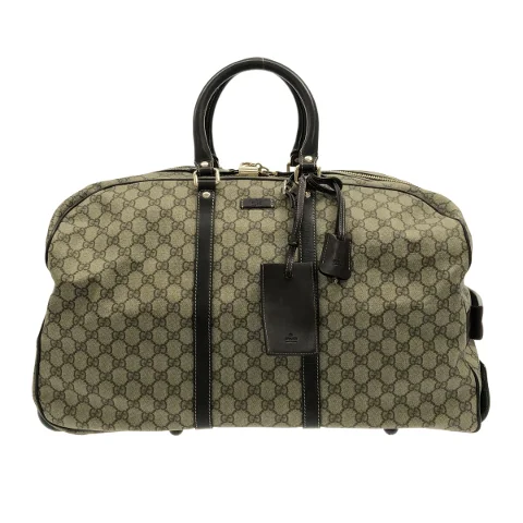 Beige Fabric Gucci Travel Bag