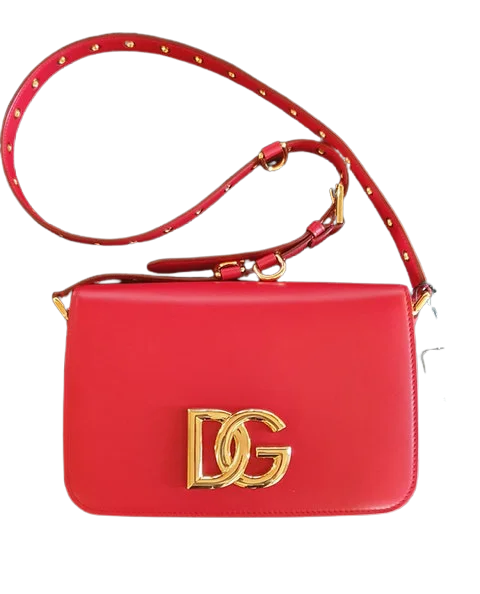 Red Leather Dolce & Gabbana Shoulder Bag