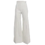 White Fabric Elisabetta Franchi Pants