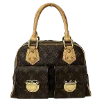 Brown Canvas Louis Vuitton Manhattan