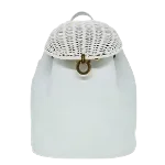 White Leather Salvatore Ferragamo Backpack