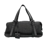 Black Leather Bottega Veneta Shoulder Bag