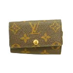 Brown Canvas Louis Vuitton Key Holder