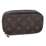 Brown Canvas Louis Vuitton Pouch