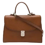 Brown Leather Burberry Handbag