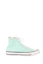 Green Leather Converse Sneakers
