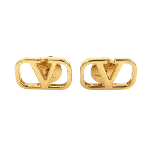 Gold Metal Valentino Earrings