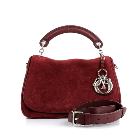 Burgundy Leather Dior Handbag