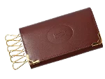 Brown Leather Cartier Key Holder