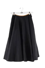 Black Polyester Prada Skirt