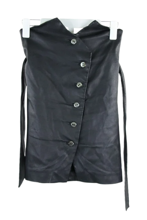 Black Leather IRO Skirt