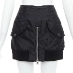 Black Nylon Alexander Wang Skirt