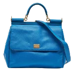 Blue Leather Dolce & Gabbana Sicily