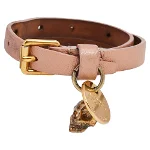 Pink Leather Alexander McQueen Bracelet