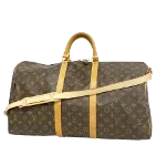 Brown Canvas Louis Vuitton Keepall