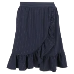 Navy Polyester Ganni Skirt