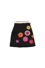 Black Wool MSGM Skirt