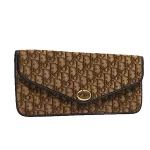 Brown Canvas Dior Clutch