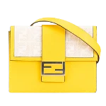 Yellow Leather Fendi Baguette