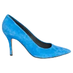 Blue Suede Celine Heels