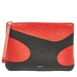 Red Leather Salvatore Ferragamo Pouch