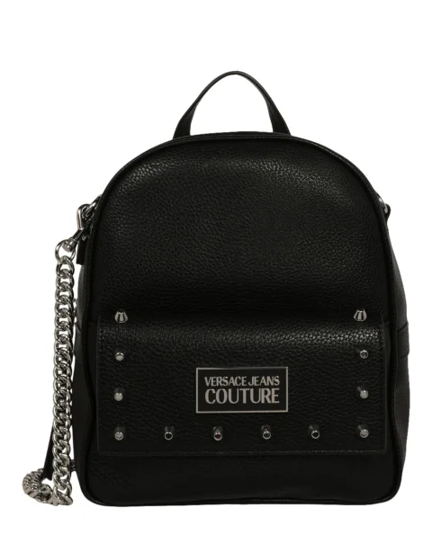 Black Polyester Versace Jeans Couture Backpack