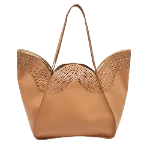 Brown Leather Alaïa Tote