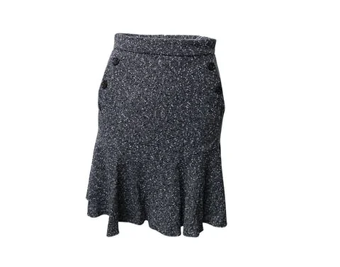Grey Wool Max Mara Skirt