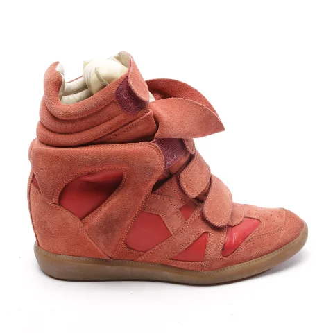 Red Leather Isabel Marant Sneakers