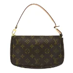 Brown Canvas Louis Vuitton Pochette Accessoires