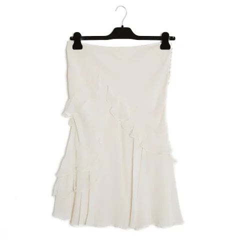 White Silk John Galliano Skirt